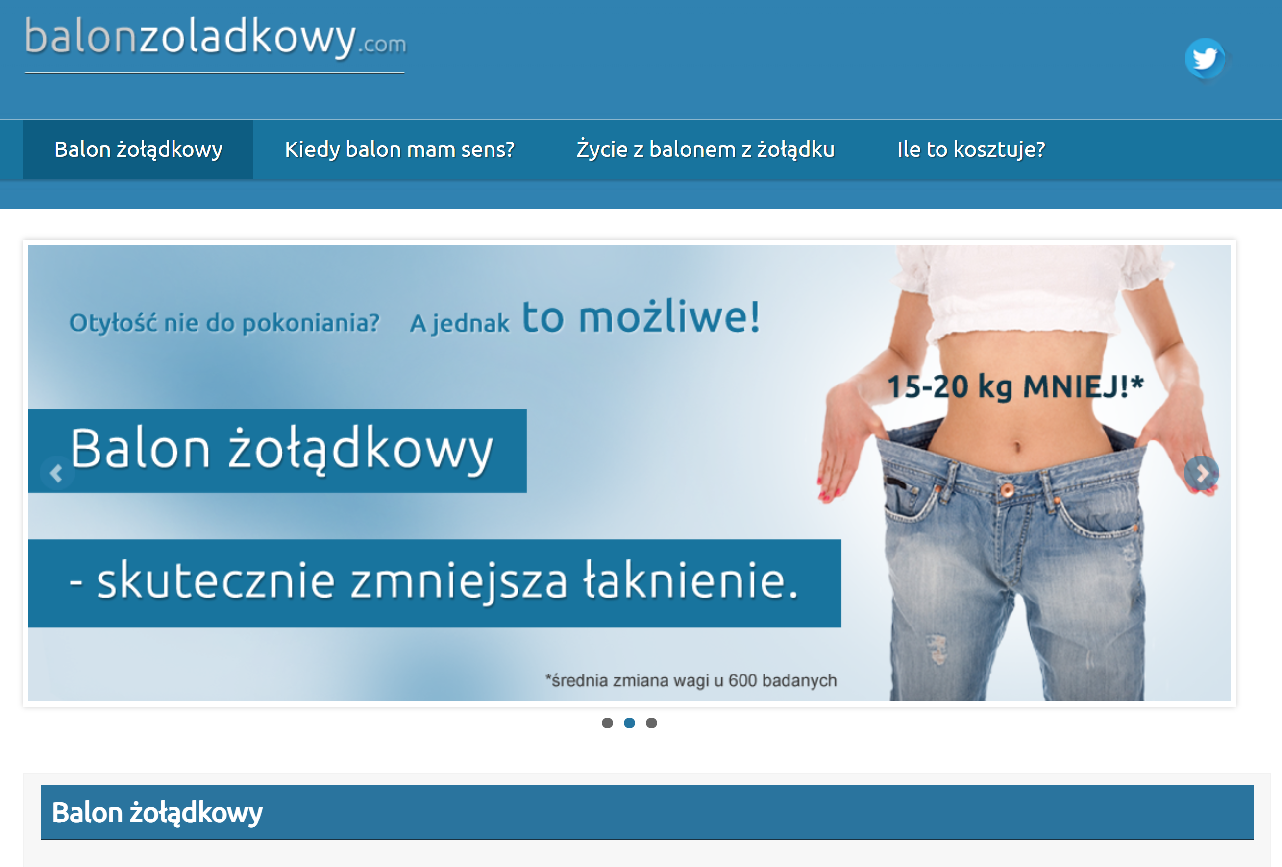 balon żołądkowy w leczeniu otyłości